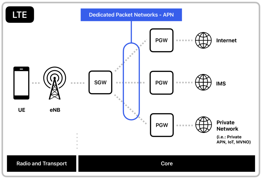 Dedicated Packet Networks (APN)